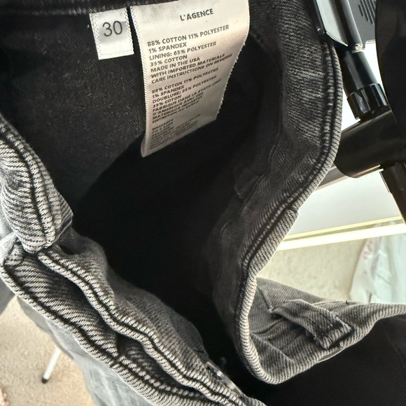 L'AGENCE NWOT Brooklyn High-Rise Utility Wide Leg Jeans - Picture 9 of 9